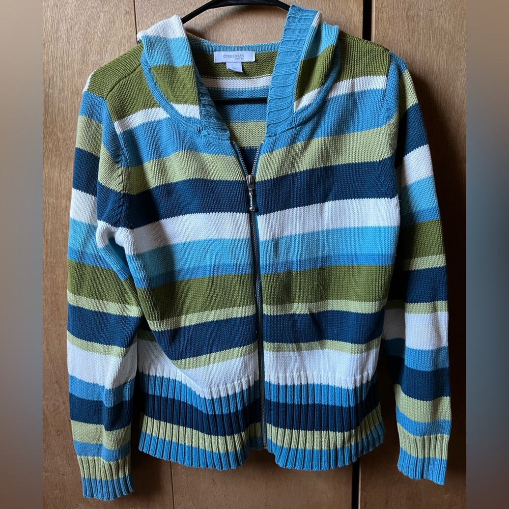 Dress Barn size Petite hooded zip up